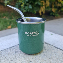 Mate y bombilla de acero inoxidable - verde - comprar online