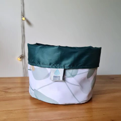 Mantel impermeable en gabardina Eucalipto Oliva - comprar online