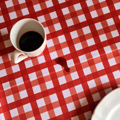 Mantel impermeable en gabardina Pic nic Rojo - comprar online