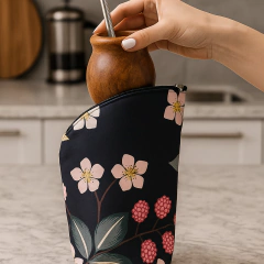 Yerbera / porta mate impermeable con cierre - Frambuesa - Romelia Deco & Fun