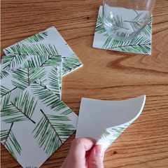 Set de 6 posavasos Pino - pvc - Romelia Deco & Fun