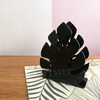 Servilletero hoja negro