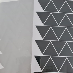 Vinilos decorativos triángulos kit por 96 unidades en internet