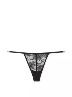 Bombacha Tanga Negra Encaje Strasses Colaless S M L Victoria's Secret - comprar online