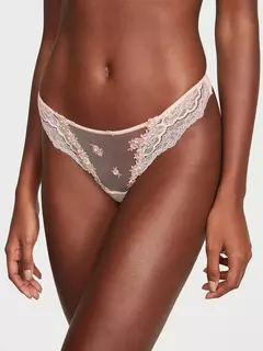 Bombacha Panty Colaless Rosa Encaje Rosebud Collection S Victoria's Secret en internet