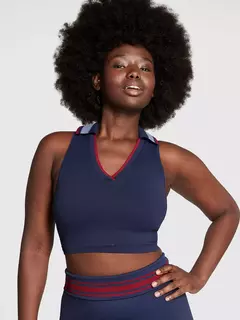 Top Seamless ( Sin costura ) Sin Mangas Azul Marino Linea Pink S 85/90 Victoria's Secret en internet
