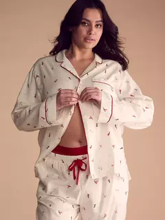 Pijama Franela Tiza Esquiadores XS Línea Signature Victoria's Secret en internet