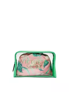 Duo Portacosméticos Transparente + Bolsa Floral Linea Signature Victoria's Secret - comprar online