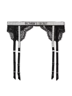 Portaligas Encaje Negro Strasses Very Sexy Limited Edition M/L Victoria's Secret