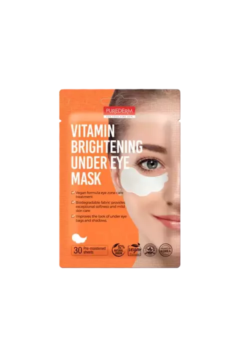 Parches para ojos hidratantes refrescantes y desinflamatorios - VITAMIN BRIGHTENING UNDER EYE MASK - Purederm