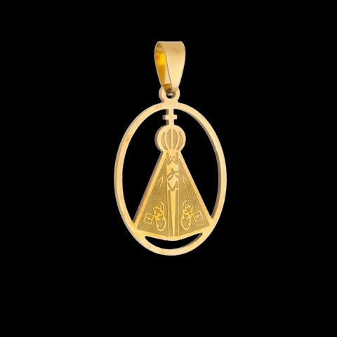Pingente N. Sra. - 3x1,7cm - Ouro