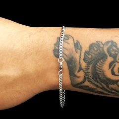 Pulseira Grumet - Prata (2mm) - 3g - 19cm na internet