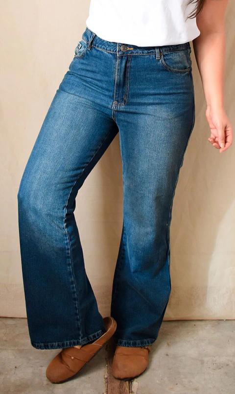 BOOTCUT STRAIGHT AMELIE [MATIZADO]