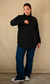CAMISA OVERSIZE BS AS [BLACK] - HEY BOY DENIM