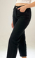 MOM CROP STELLA [BLACK] - HEY BOY DENIM
