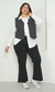 FLARE CROP VICTORIA [BLACK] - comprar online