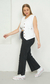 FLARE CROP VICTORIA [BLACK] - HEY BOY DENIM