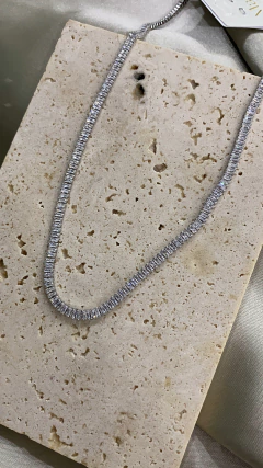 Choker riviera baguete