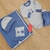 SET BEAR BLUE - NATURAL