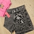 short en jean con strass