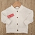 Saco plush blanco con capucha