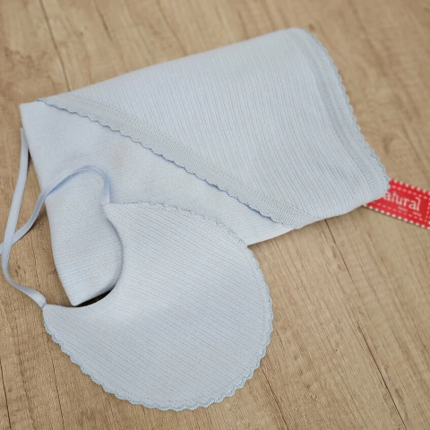 set manta recibidora con babero