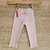 Leggings rosa claro para bebés 
