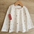 Remera de niña blanca con estampado de flores en tonos rosa