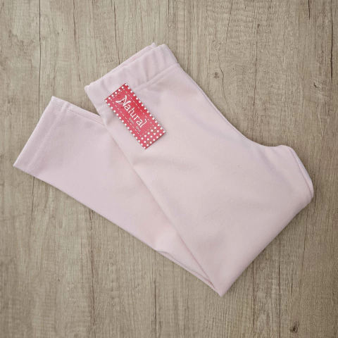 Calza térmica rosa claro para niña