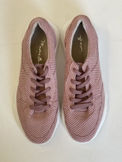 Zapatillas corderoy rosa - comprar online