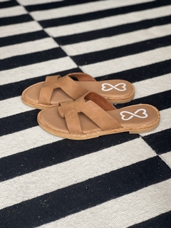 Sandalias cuero V suela - tienda online