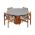 Conjunto Mesa Duna Off White 04 Cadeiras Bianca Linho Parma - comprar online