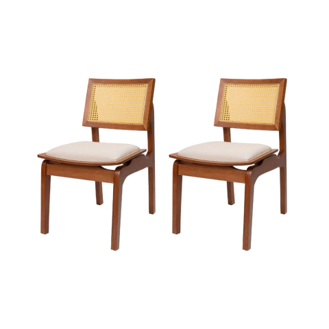 Conjunto Duas Cadeiras Bianca - comprar online