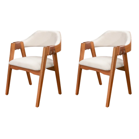 Conjunto Duas Cadeiras Letícia - comprar online