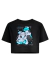 Cropped Love and Flowers PRETO - Feminina