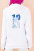 Moletom Canguru Blooming Ten BRANCO - Unissex