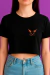 Cropped The Sun PRETO - Feminina - Nerd Universe