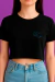 Cropped Starry Dragon PRETO - Feminina - loja online