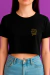 Cropped To Be My Enemy PRETO - Feminina - loja online