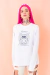 Camiseta Manga Longa Blue Monster Vitruviano BRANCO - Unissex - loja online