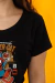Camiseta Spider Cat PRETO - Feminina - loja online