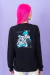 Camiseta Manga Longa Love and Flowers PRETO - Unissex - loja online