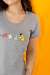 Camiseta Pacmon CINZA - Feminina - loja online