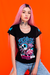 Imagem do Camiseta Weird Loops detalhe manga PRETO - Feminina