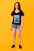 Imagem do Camiseta Van Gato PRETO - Feminina