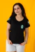 Camiseta Neon night Dragon detalhe manga e costas PRETO - Feminina na internet
