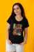 Camiseta Spider Cat PRETO - Feminina