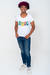 Camiseta Color Ending detalhe manga BRANCO - Feminina - loja online