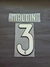 Kit Nome + Número Maldini 3 Pirlo 21 Personalização Camisa Milan - comprar online