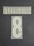 Kit Personalização Camisa Internazionale Inter de Milão 2008 2009 Nome Número Figo Ibrahimovic